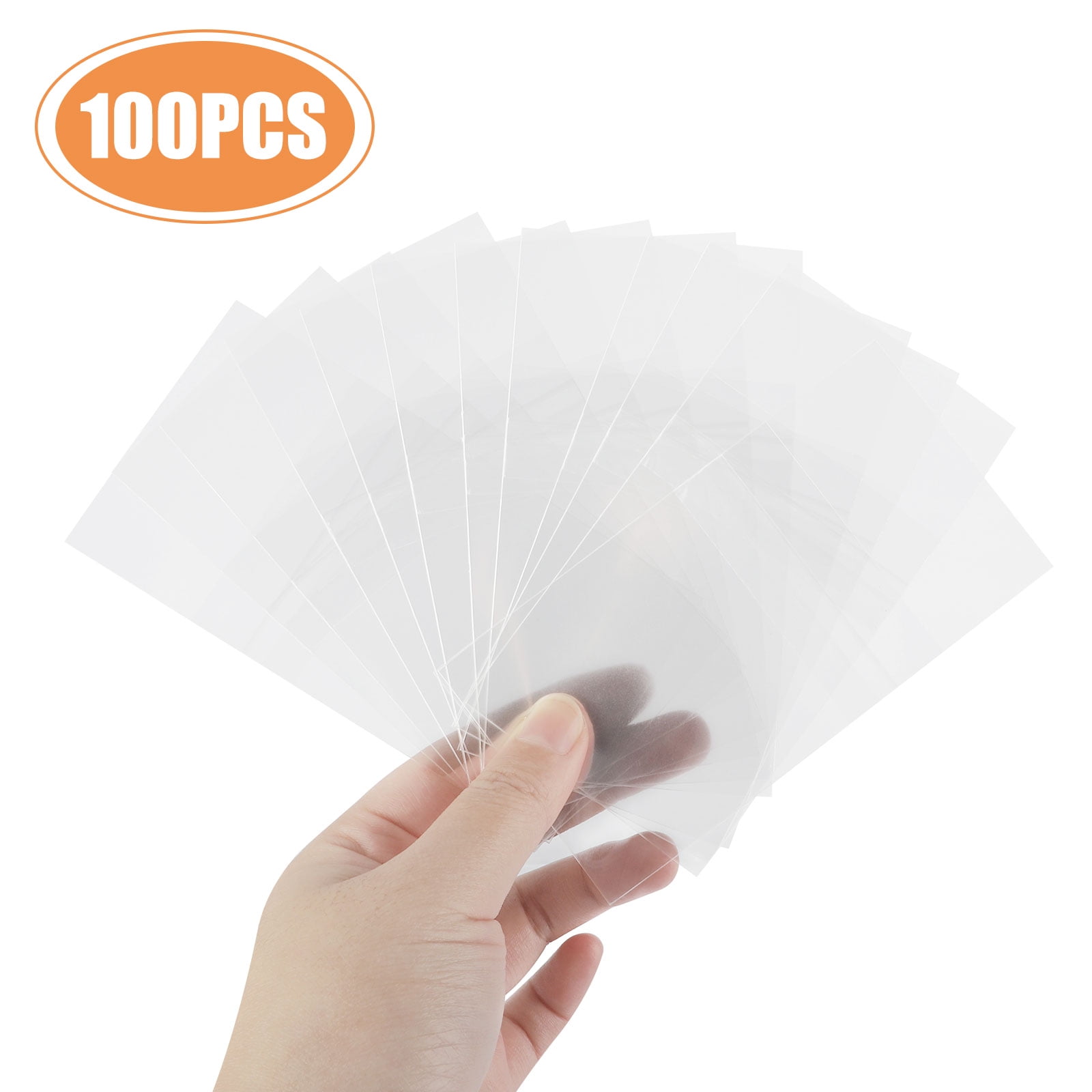 100 Soft/Penny CLEAR SLEEVES Storage/Protector/Plastic CARD BOARD GOLD 4 Pokemon 