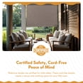 thumbnail image 5 of Radiance Patio Sun Shade, Exterior Cordless Blinds, Coconut Brown, 72" x 72", 5 of 15