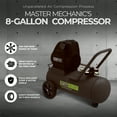 thumbnail image 2 of Master Mechanic 8 Gallon 135 Maximum PSI Portable Oil Free Air Compressor, 2 of 8