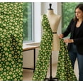 thumbnail image 5 of Soimoi Green Cotton Cambric Fabric Lemon Slice Vegetable Printed Craft Fabric by the Yard 56 Inch Wide, 5 of 7