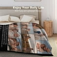thumbnail image 4 of Custom Memorial Blanket for Loss of Loved One - A Letter from Heanven Sympathy Blanket Loss of Dad Mom Husband Wife Friend in Loving Memory Blanket Personalized Blankets, 4 of 5