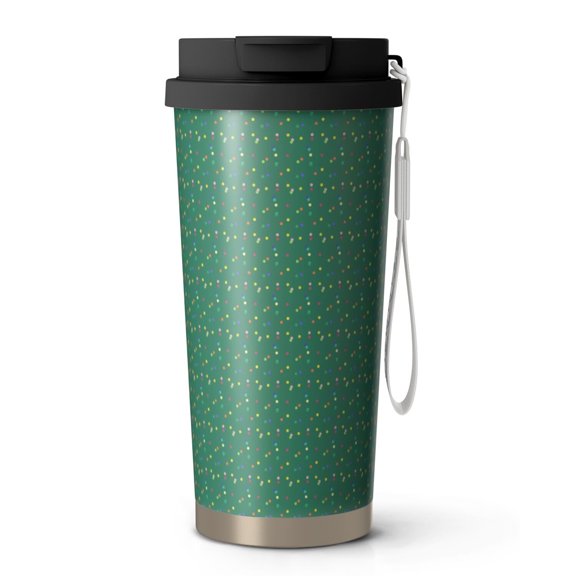 Modern 18oz Double Drinking Coffee Mug – Vacuum Insulated Stainless Steel Travel Cup with Leakproof Lid, 316 Steel Thermos Tumbler for Hot & Cold Beverages
