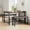 Brown, variant on Dining Table Set for 4, Small Kitchen Table Set with 2 Upholstered Bench, Rectangular Space Saving Kitchen Table Set for Apartment, Studio, Home