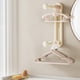 thumbnail image 4 of Clothes Hanger Storage Artifact Retractable Punch Wall Mounted Clothes Hanger Storage Rack Multi Purpose Stable Storage Rack, 4 of 8