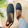 thumbnail image 2 of uvwlwu Casual Shoes for Women On Loafers Comfortable Soft Sole Color Leather Driving With Tassel Fashion Footwear For Ladies(Size:8), 2 of 8