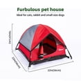thumbnail image 3 of Tienda para Gatos GDanes Portátil para Interior/Exterior Roja, 3 of 7