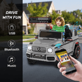 thumbnail image 5 of TOKTOO 12V Powered Ride on Toy Mercedes-Benz G63 Licensed for Kids, Electric Toddler Ride on Car w/Parent Remote Control, MP3, LED Headlight, Gift for Boys Girls Aged 2-4 Years, Gray, 5 of 9