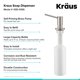 thumbnail image 3 of KRAUS Dispensador de Jabón y Loción de Cocina en Acero Inoxidable, 3 of 6