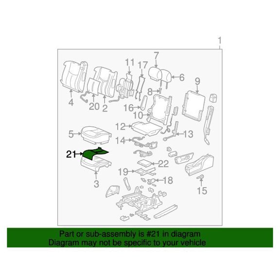 GM 88940288 Heaterd/Seat Cush
