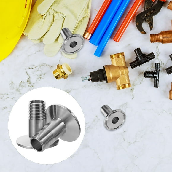 Hytrove 2Pack Tri Clamp Hose Barb Adapter for Hose Connection and Barbed Hose Fittings 1.97x1.97x0.79in