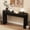 Black, variant on 55'' Fluted Wood Console Table with Drawer, Narrow Entryway Table Behind Couch for Living Room Hallway,Black