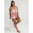 thumbnail image 6 of Joyspun Women’s Lace Trim Satin Cami Set, Sizes S to 3X, 6 of 7