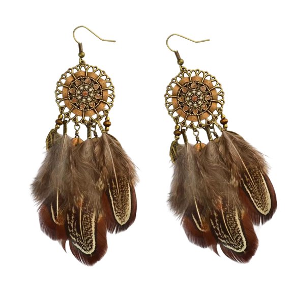 Stylish Dangle Earrings Bohemian Jewelry Daily Wear Accessory Tassels EarringsFeat--Texture for Fashion Outfits