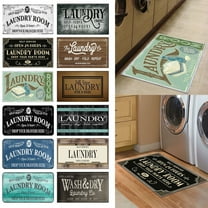 1X Floor Mat Laundry Room Carpet Anti-Slip Kitchen Floor Mats Bathroom Laundry Room Decorative Accessories Carpet