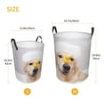 thumbnail image 3 of Fotbe The Dog Is Sitting In A Bubble Bath Pattern Laundry Basket with Handles, Waterproof Large Laundry Hamper, Wash Bag for Corner Dorm, Rolling Laundry Basket with Handles-Medium, 3 of 6