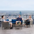 thumbnail image 3 of CorLiving Parksville L-Shaped Patio 7pc Sectional Set with Chair, 3 of 5