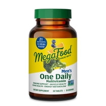 MegaFood Men's One Daily Multivitamin - Vitamins C, D3, B12 - Energy Support - 30 Servings