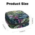 thumbnail image 2 of Tropical Plants Pad Bag Period Bag Sanitary Pad Storage Bag - Mini Pouch for Period - Velvet, Sponge, and Oxford Fabric - 4.7x6.6x6.6 in, 2 of 6