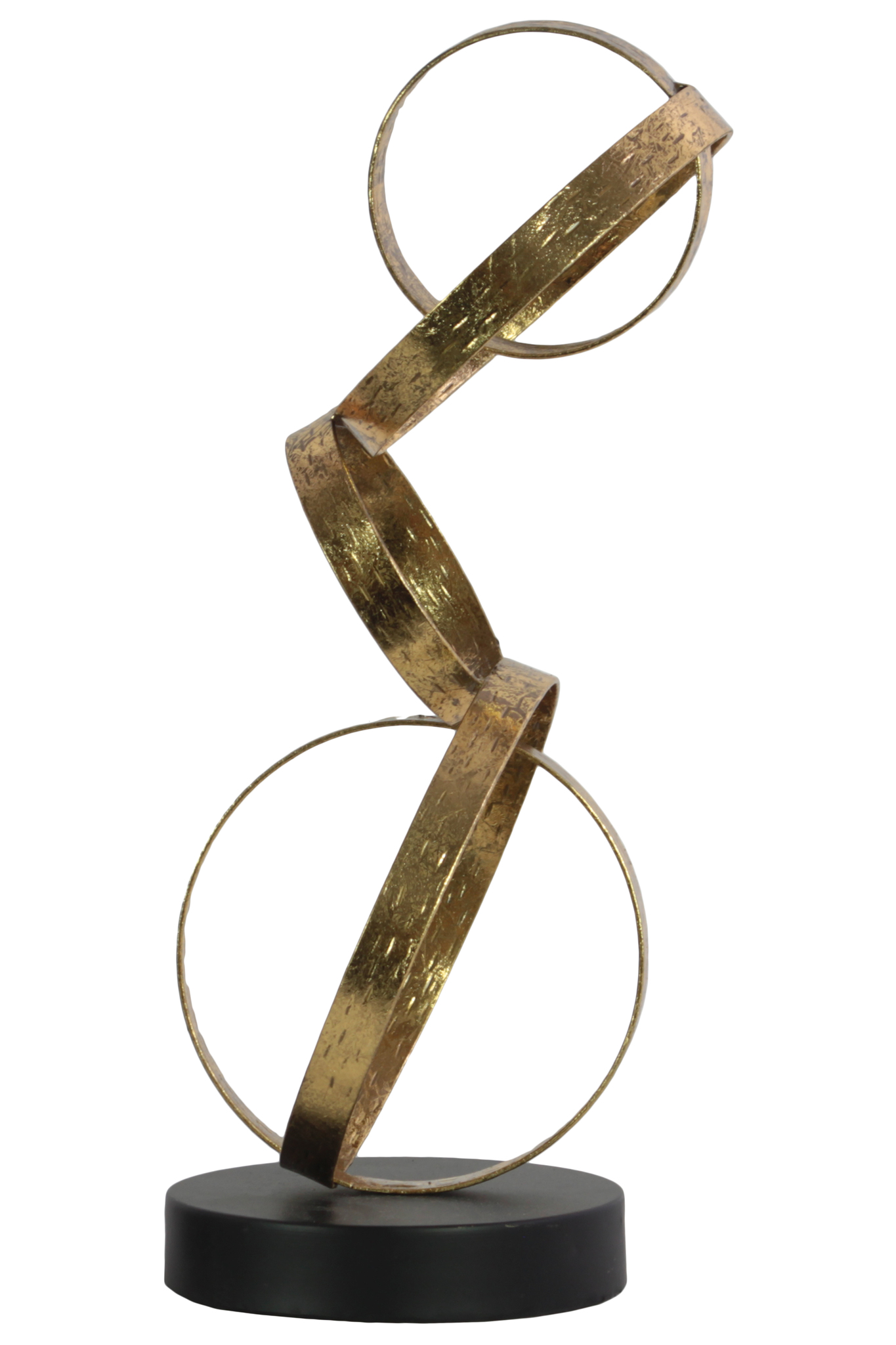 Urban Trends Collection Metal Abstract Sculpture Metallic Finish Gold