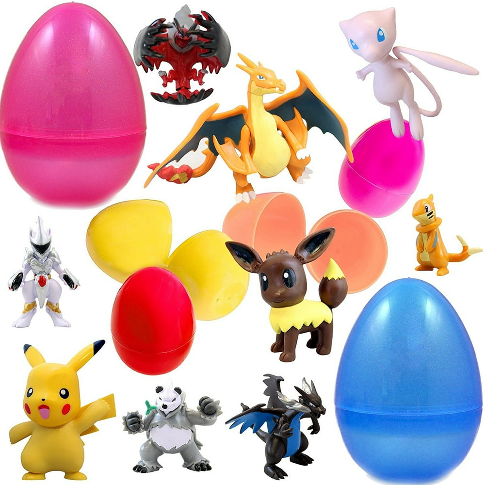 6 Pokemon Toy Filled Easter Eggs HighQuality 23 Inch Figurines