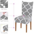 thumbnail image 3 of Printed Dining Chair Slipcovers Washable Softness Elastic Installation Chair Protector Banquet Chair Seat Cover for Hotel and Wedding Ceremony(Colour11,Set of 4), 3 of 7