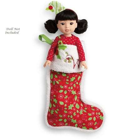 American Girl Doll Wellie Wishers Merry Stocking for Girls (Doll not Included)