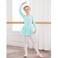 thumbnail image 5 of Arshiner Kids Girls Classic Long Sleeve Leotard Dance Ballet Dress, 5 of 6