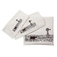 thumbnail image 1 of HiEnd Accents 3 PC Towel Set with embroideRed windmill landscape , 3-pc Cream, 1 of 2