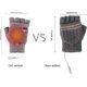 thumbnail image 4 of Guantes calefactables USB para hombre y mujer, color gris, calentadores de manos USB, cálidos para invierno, con dedos completos y sin dedos, guantes calefactables USB para ordenador portátil, 4 of 5