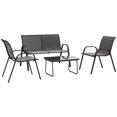 thumbnail image 1 of Outsunny 4 Pieces Patio Furniture Set, Outdoor Conversation Set, Black, 1 of 10