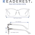 thumbnail image 4 of Readerest Blue Light Blocking Reading Glasses Clear 200 Magnification, 4 of 6