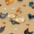 thumbnail image 5 of WIRESTER Unisex Fashionable 3-pocket Half Waist Apron Chef Catering Cooking Baking Kitchen Adjustable 2 Long Strings - Barnyard Chicken Roosters, 5 of 6