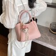 thumbnail image 3 of Bolso de mano para mujer, de gran capacidad, de piel suave, tipo cubo, para ir al trabajo, nuevo bolso bandolera de alta gama 2025, 3 of 5