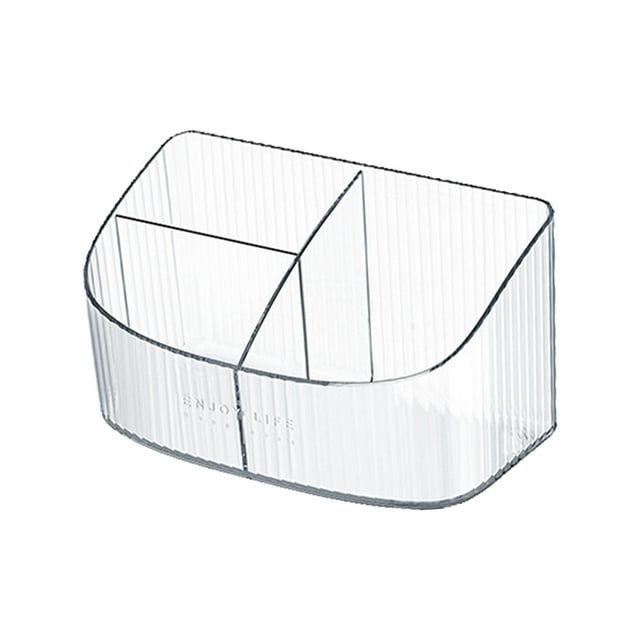 Soporte para brochas de maquillaje, expositor de cosméticos, soporte para maquillaje, soporte para productos de cuidado de la piel, maquillaje Pequeño y Blanco