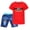 F, variant on EnJoCho Children's Sportswear T Shirt + Trousers Short Sleeve + Jeans Football Print Germany Track Clothes for Girls