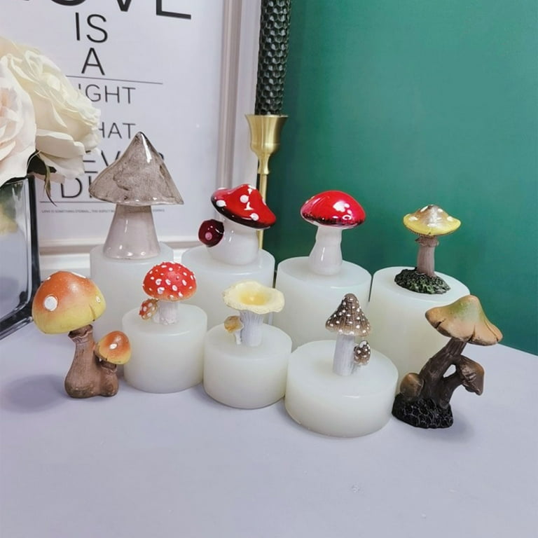 Aouke Mushroom Silicone Mold Kitchen DIY Cake Baking Decoration Fudge  Pudding Chocolate Mold Forest Mushroom Shape