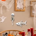 thumbnail image 4 of 2Pcs Funny Fish Fishing Skeletons Sculpture Resins Wall Art For Halloween Aquariums Or Dark Theme Room Decors, 4 of 9