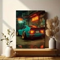 thumbnail image 6 of Tokyo Neon Oldschool Nissan Car Canvas Modern Urban City Living Room Wall Art, 6 of 8