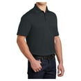 thumbnail image 4 of Yellow Rooster Men's Micropique Sport-Wick Pocket Polo Iron Grey M, 4 of 8