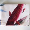 thumbnail image 2 of Cortina de puerta para casa con pintura de tinta china, carpas y peces koi, 2 of 9