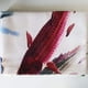thumbnail image 2 of Cortina de puerta para casa con pintura de tinta china, carpas y peces koi, 2 of 9