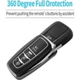 thumbnail image 4 of Key Fob Cover Compatible with Toyota RAV4 Highlander Corolla Prius Camry Avalon C-HR GT86 2019-2025 Keychain Case Holder Protector,Blue, 4 of 6