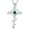 5-emerald-May, variant on Rose Cross Necklace 925 Sterling Silver Heart Crucifix Pendant Birthstones September Sapphire Jewelry for Women