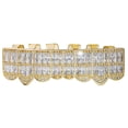 thumbnail image 3 of Colmillos superiores e inferiores parrillas accesorios de joyería para disfraz hombres y mujeres jinwen Dorado inferior parrilla de dientes, 3 of 8