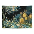 thumbnail image 5 of SHERONV Flower Tapestry Aesthetic Tree Tapestry Moonlight Tapestry Fantasy Landscape Tapestry Neon Nature Plant Wall Hanging Decoration Home Decoration 40x30inch, 5 of 6