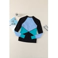 thumbnail image 2 of ABPHQTO Top verde de mujer con cremallera y escote color block Rashguard, 2 of 5