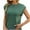 Green, variant on Womens Crewneck Cap Sleeve T Shirts Banded Bottom Top Loose Fit Short Sleeves Tee Casual Summer Basic Tops 2025