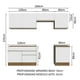 thumbnail image 3 of Cocina Integral 260cm Marrón/Blanco Glamy Madesa 04, 3 of 5