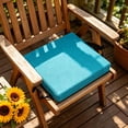 thumbnail image 3 of Square Stool Cushion Memory Foam 9.8 Inch Anti-Slip Seat Cushions with Ties Thickened 2 Inch Washable Chair Pad Removable Cover Breathable for Dining, Kitchen, Bar Chairs, 3 of 5