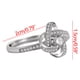 thumbnail image 3 of Fiudx Anillo Abierto, Base de Plata de Ley 925, Circonita Brillante Czb220104901, Elegante Baño de Oro de 18 Quilates Czb220104902, Talla Ajustable Czb220104903, Regalo de San Valentín, Accesorio de, 3 of 7